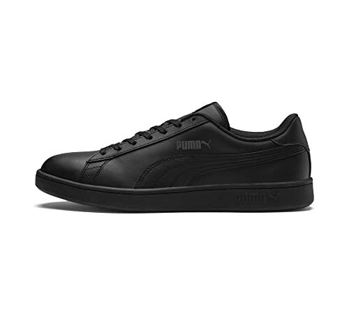 PUMA Scarpe da ginnastica e scarpe da ginnastica unisex per adulti SMASH V2 L, PUMA NERO- PUMA NERO, 44,5