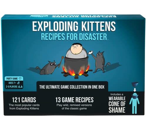 Recipes for Disaster Deluxe Game Set by Exploding Kittens - Card Games for Adults Teens & Kids - Fun Family Games - A Russian Roulette Card Game