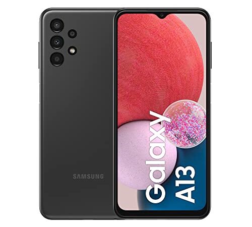 SAMSUNG Galaxy A13 Smartphone Android, Display Infinity-V da 6.6 pollici¹, Android 12, 3GB RAM e 32 GB di Memoria interna espandibile², Batteria 5.000 mAh³, Black [Versione italiana]