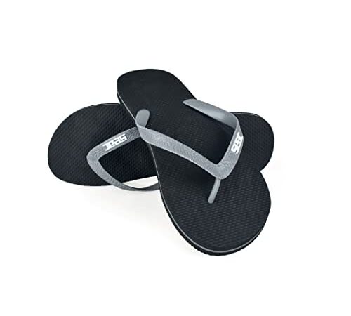 SEAC Ohau, Infradito in Gomma per Mare, Piscina, Spiaggia e Barca Unisex Adulto, Nero/Grigio, 41/42 EU