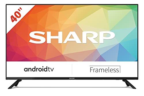 Sharp Aquos 40FG6EA, 40" LED Smart TV FHD Android 11, DVB-T2/S2, 1920 x 1080 Pixels, Wi-Fi, Nero, 2xHDMI, 2xUSB, Chromecast integrato, Dolby Audio