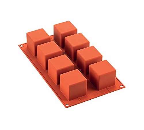 silikomart - SF 104 - stampo in silicone n. 8 cubi 50x50 mm