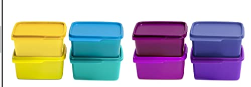 Tupperware - Contenitore quadrato per frigorifero, 500 ml, 6 pezzi