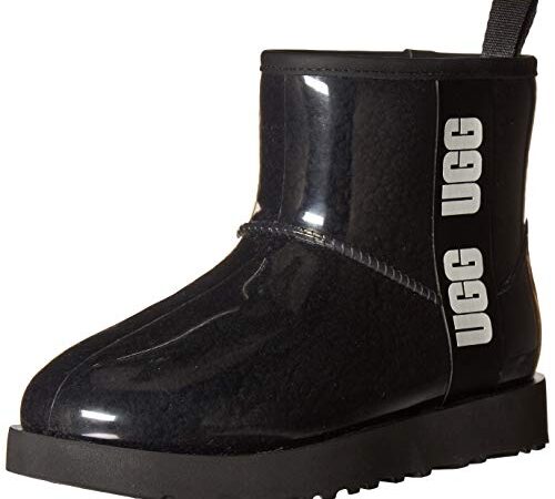 UGG Classic Clear Mini Stivaletto da Donna, Nero, 40 EU