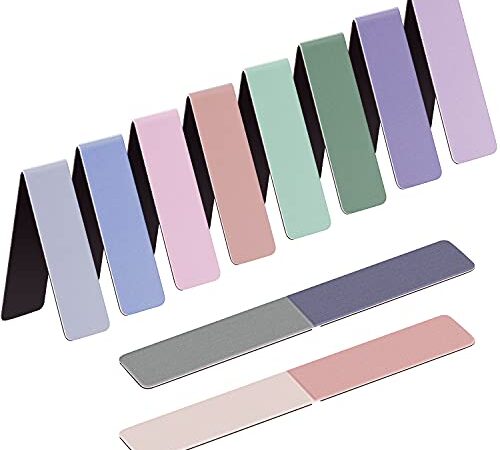 UpUDo 12 Pezzi Segnalibri Magnetici, Clip per Segnalibri per Insegnanti, Studenti, Amanti dei libri, Stampa su 2 lati