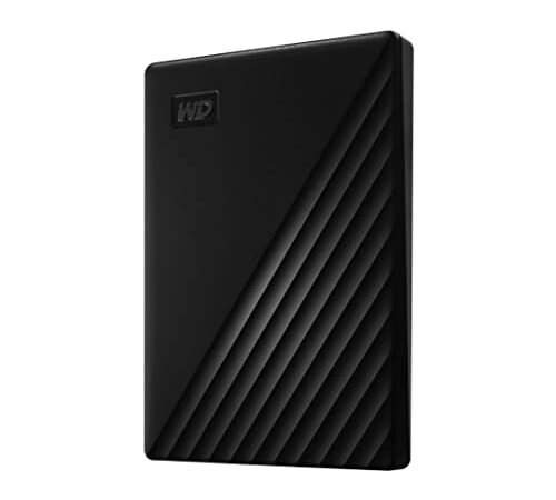 WD 2TB My Passport Portable HDD USB 3.0 with software for device management, backup and password protection - Black - Works with PC, Xbox and PS4